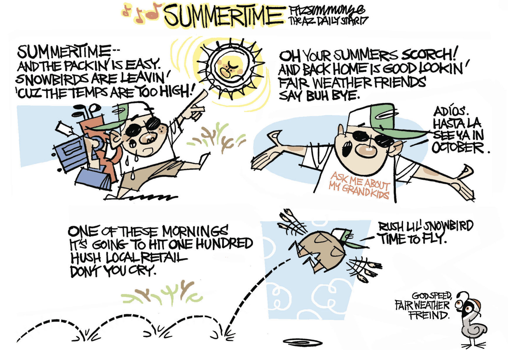 Daily Fitz Cartoon: Summertime